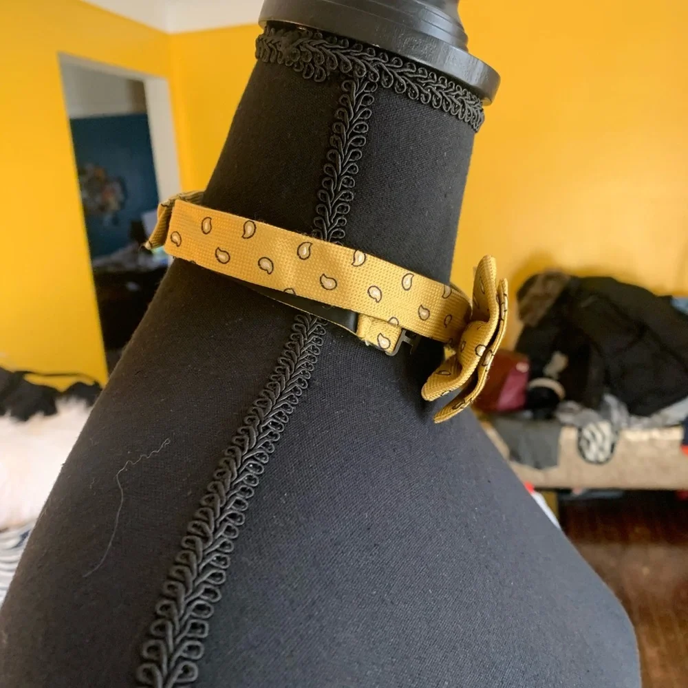 COPY - TOMMY HILFIGER (Yellow, gray and blue) BOW TIE - Picture 6 of 10